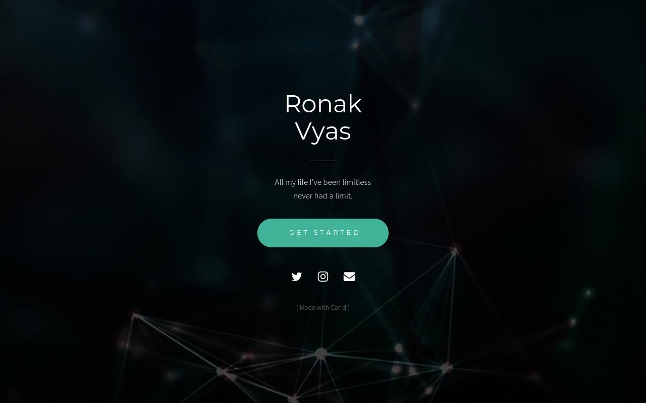 Carrd profile picture for @ronak